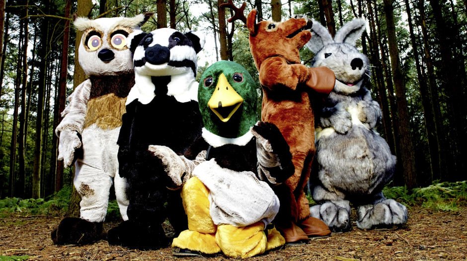 Wild Things Contestants in their costumes in the woods. Series Generics ©Adam Lawrence 03/09/2014